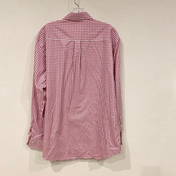 Peter Millar Nanoluxe Check Button Down Size Large EUC - Picture 3 of 3